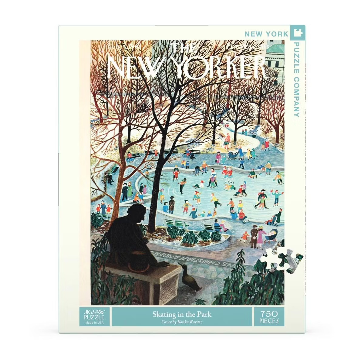 New York Puzzle Company Skating in the Park 750 Piece Puzzle | Target