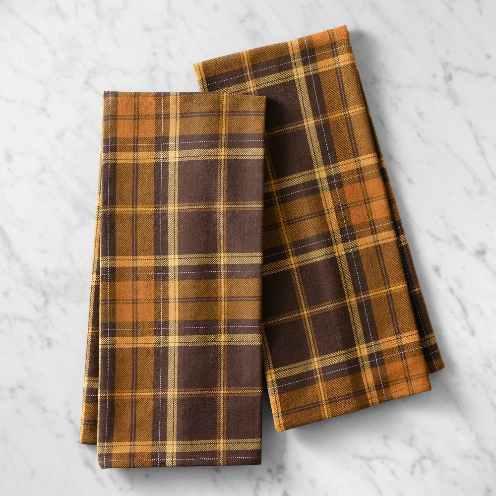 Autumn Plaid Towels, Set of 2 | Williams-Sonoma