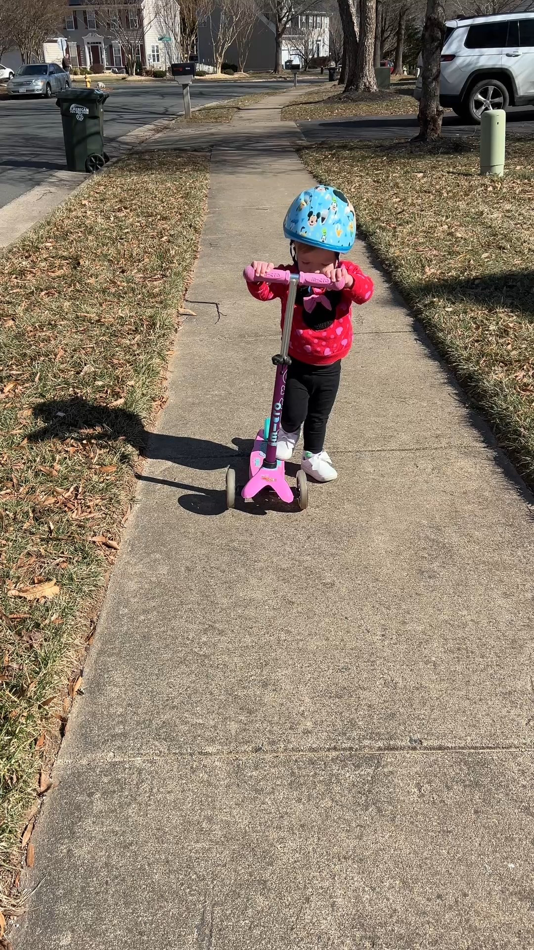 first time trying out the scooter and she's got it! These are the absolute BEST scooters out there- each kid has one and they are so easy to ride. She's only 1 1/2 and she can do it, my 3 1/2 year old flies on it! This is the micro version good for up to 5, the maxi is perfect for ages 5+

#LTKKids #LTKFindsUnder100