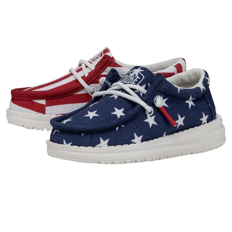 Wally Toddler Patriotic | HEYDUDE