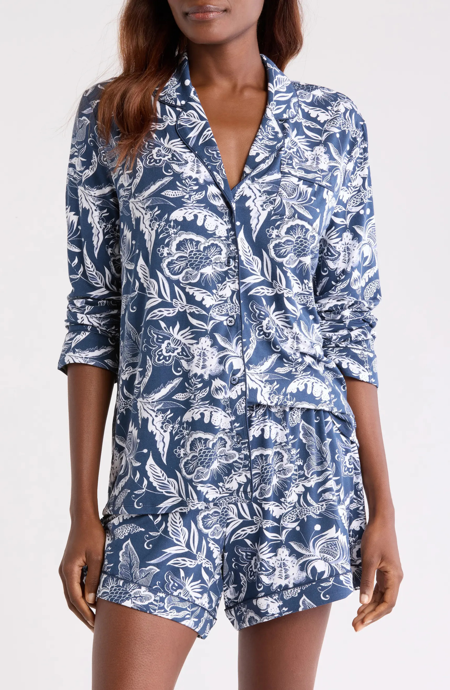 Moonlight Eco Long Sleeve Short Pajamas | Nordstrom