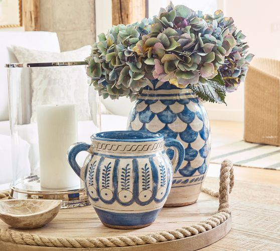Small Printed Vase  Blue  $79.50    ColorColor:  Blue      SKU: 756436 Show Options | Pottery Barn (US)