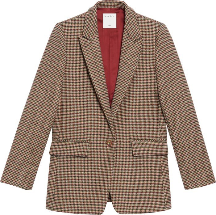 Queen Check Wool & Cotton Blend Blazer | Nordstrom | Nordstrom