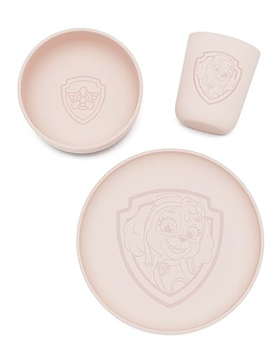 Lalo PAW Patrol Dinnerware Sets for Toddlers and Kids - Dishwasher Safe Tableware, BPA Free, Kids Dishes - Includes Bowl, Plate & Cup - 3 Pieces - Skye | Amazon (US)