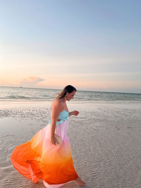 Vacation Outfit 

Rainbow ombre dress, beach vacation dress, beach wedding guest dress, mexico outfits

#LTKSeasonal #LTKFind #LTKunder100