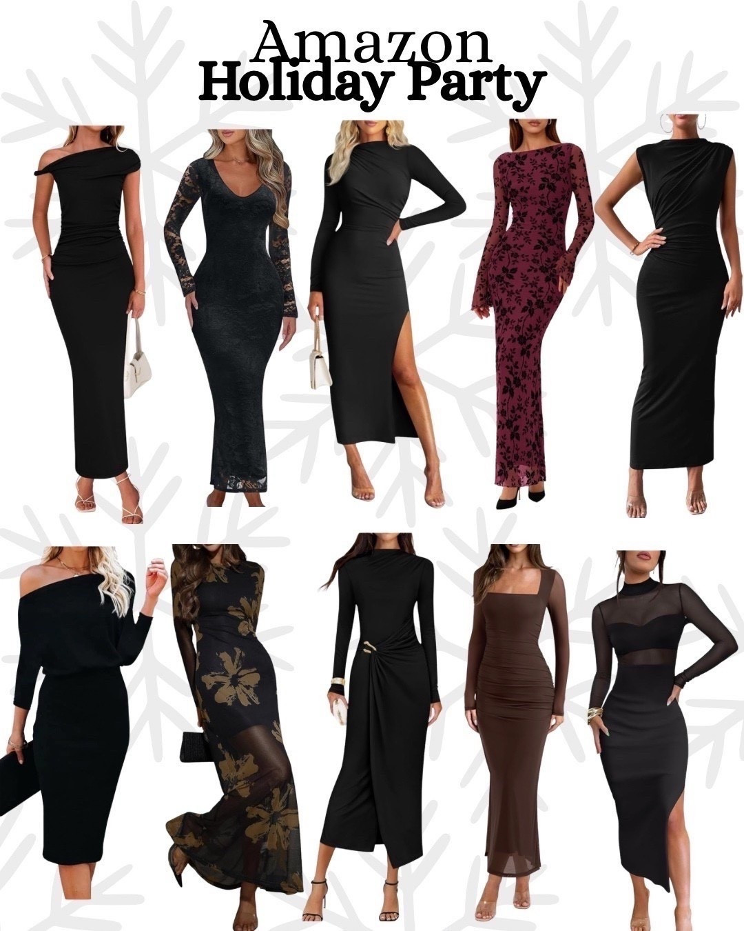 Holiday party outfit. Holiday party dress. Wedding guest dress. Wedding guest outfit. Long sleeve dress. Bodycon dress. High slit dress. Formal dress. Cocktail party dress. Amazon dress 

#LTKWedding #LTKHoliday #LTKFindsUnder50