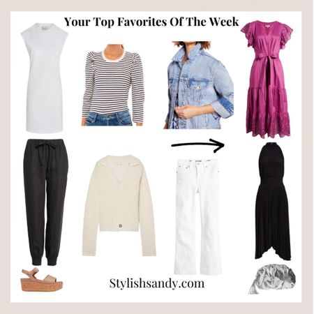 Your favorite items of the week! 
You are loving dresses, white jeans, tops, bags for evening and comfy shoes! 

#LTKFind #LTKunder100 #LTKstyletip