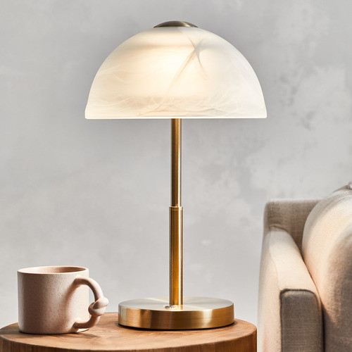 40cm Marla LED Touch Table Lamp Base Colour: Antique Brass | Temple & Webster AU