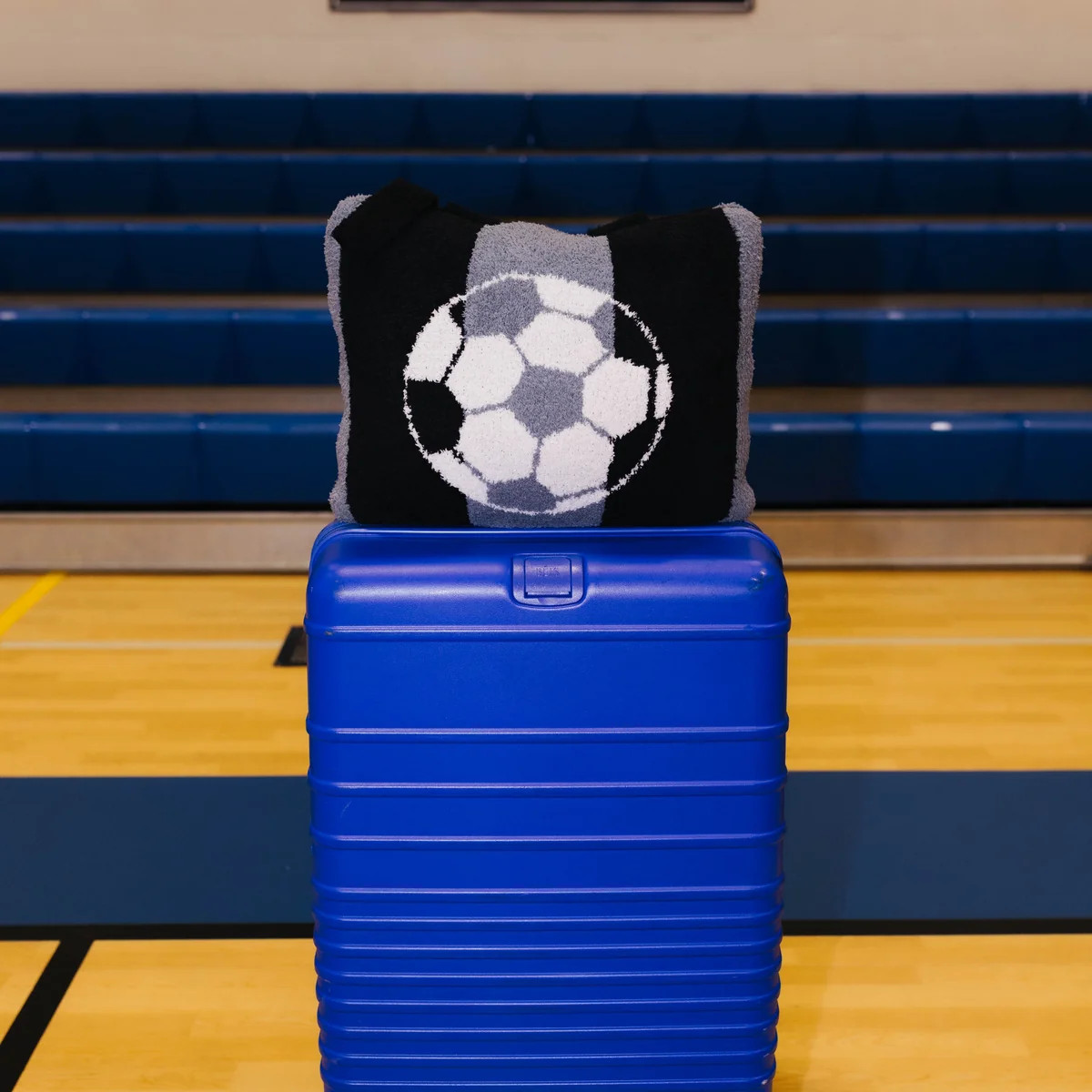 Soccer Quillow 50x60 | Convertible Travel Blanket Pillow | Staykation
