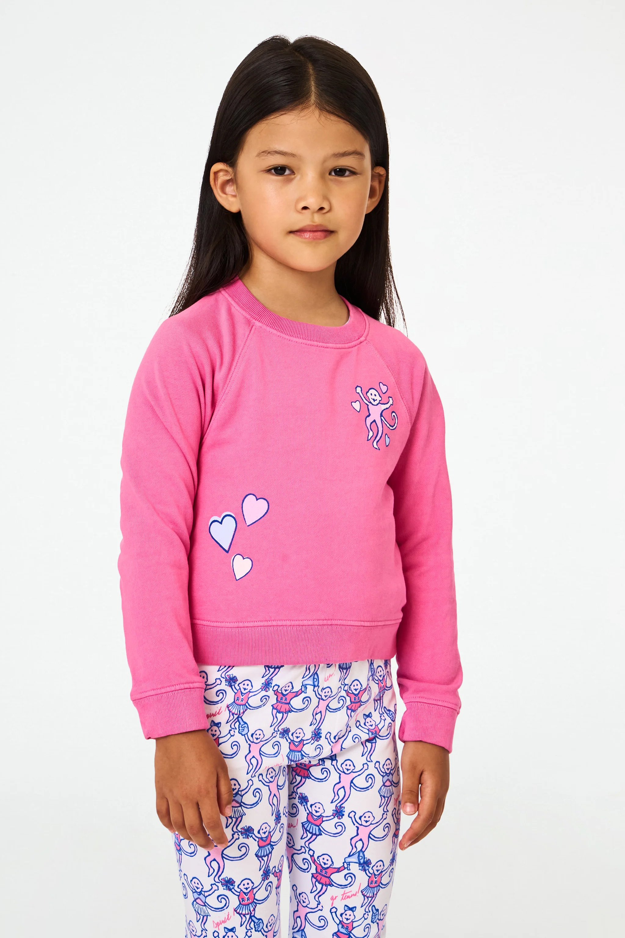 Kids Monkey Love Crewneck | Roller Rabbit