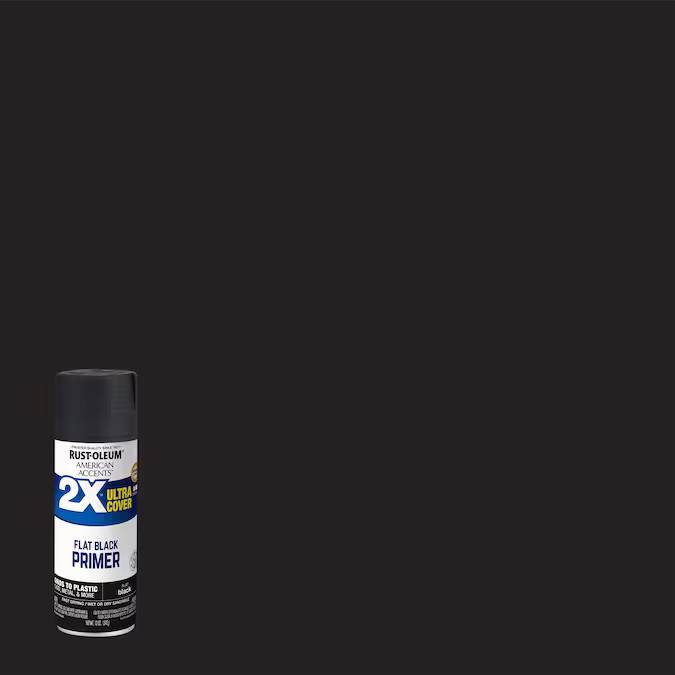 Rust-Oleum 2X Ultra Cover Flat Black Spray Paint and Primer In One (NET WT 12-oz) | Lowe's