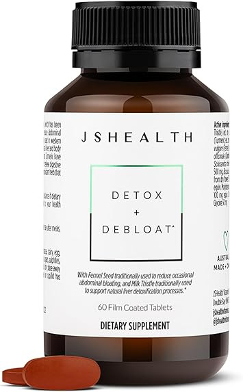 JSHealth Vitamins Detox and Debloat Liver Health Formula | Liver Detox Pills | Debloating Formula... | Amazon (US)