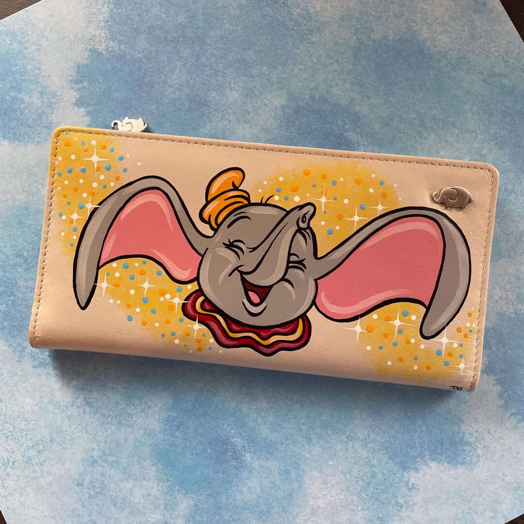 Hand Painted Real Leather Purse Featuring a Custom Dumbo Design - Etsy | Etsy (US)