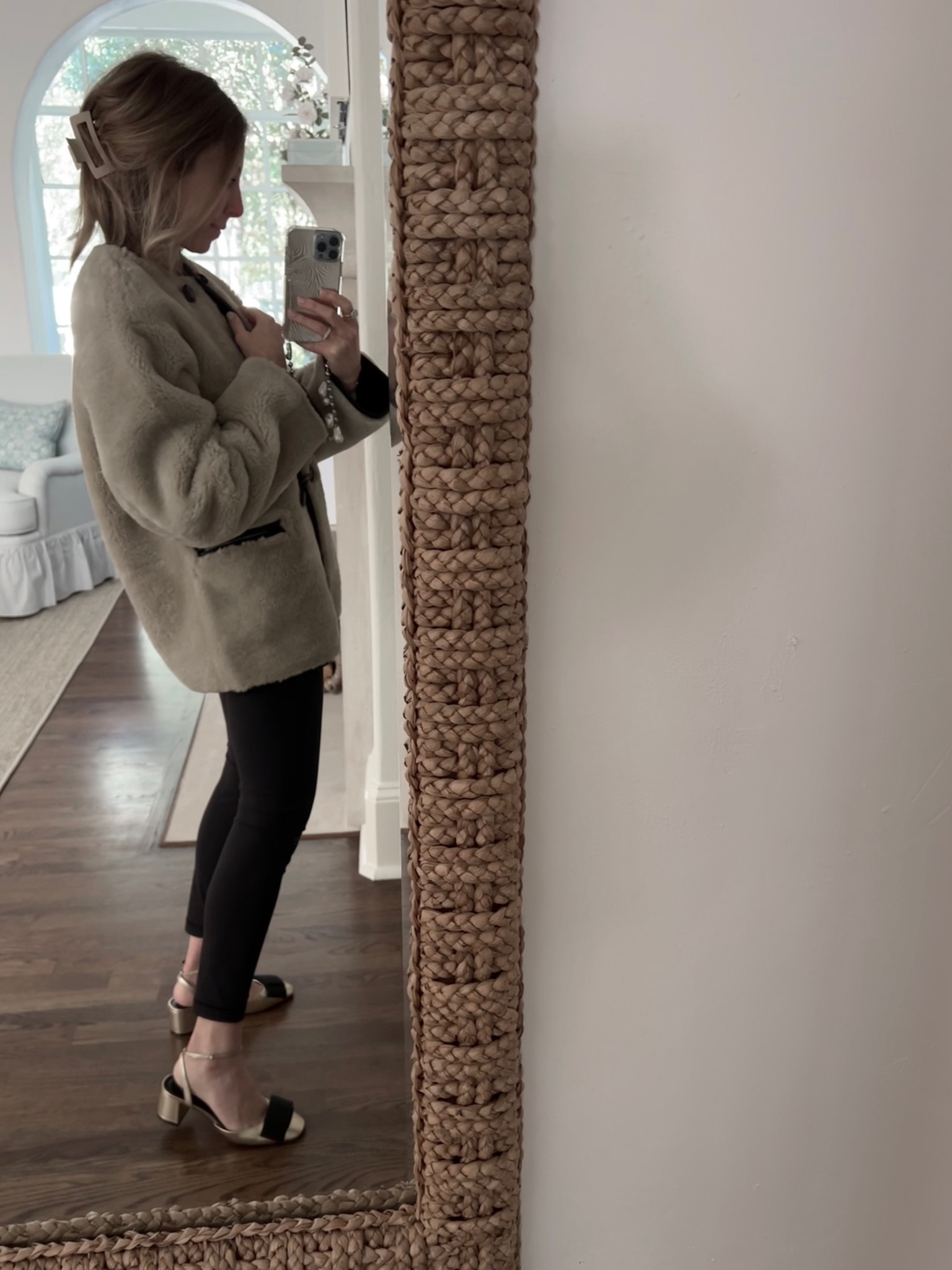30% off Mango! Saturday errands outfit. Wearing size XS in the coat and sized down a half size in the shoes. 

#LTKSeasonal #LTKshoecrush #LTKsalealert