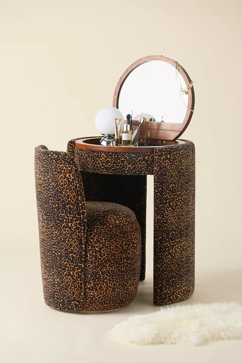 Jane Upholstered Vanity & Stool Set | Urban Outfitters (US and RoW)