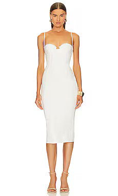 Michael Costello x REVOLVE Karasi Midi Dress in White from Revolve.com | Revolve Clothing (Global)