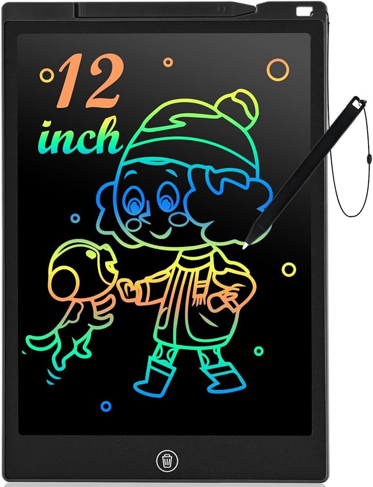 LCD Writing Tablet, 12 Inch Kids Toys Colorful Doodle Board, Toddler Girl Toys for 3 4 5 6 7 8 Ye... | Amazon (US)