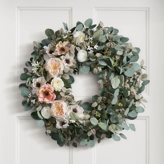 Spring Romance Wreath | Grandin Road | Grandin Road