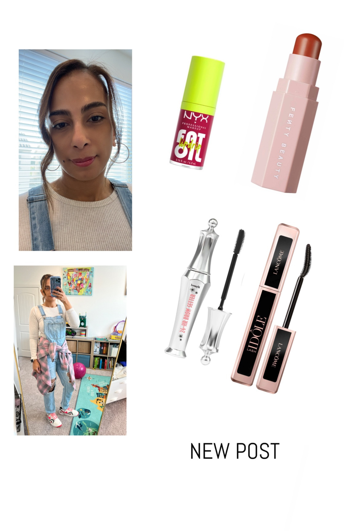 Sunday OOTD and makeup. 