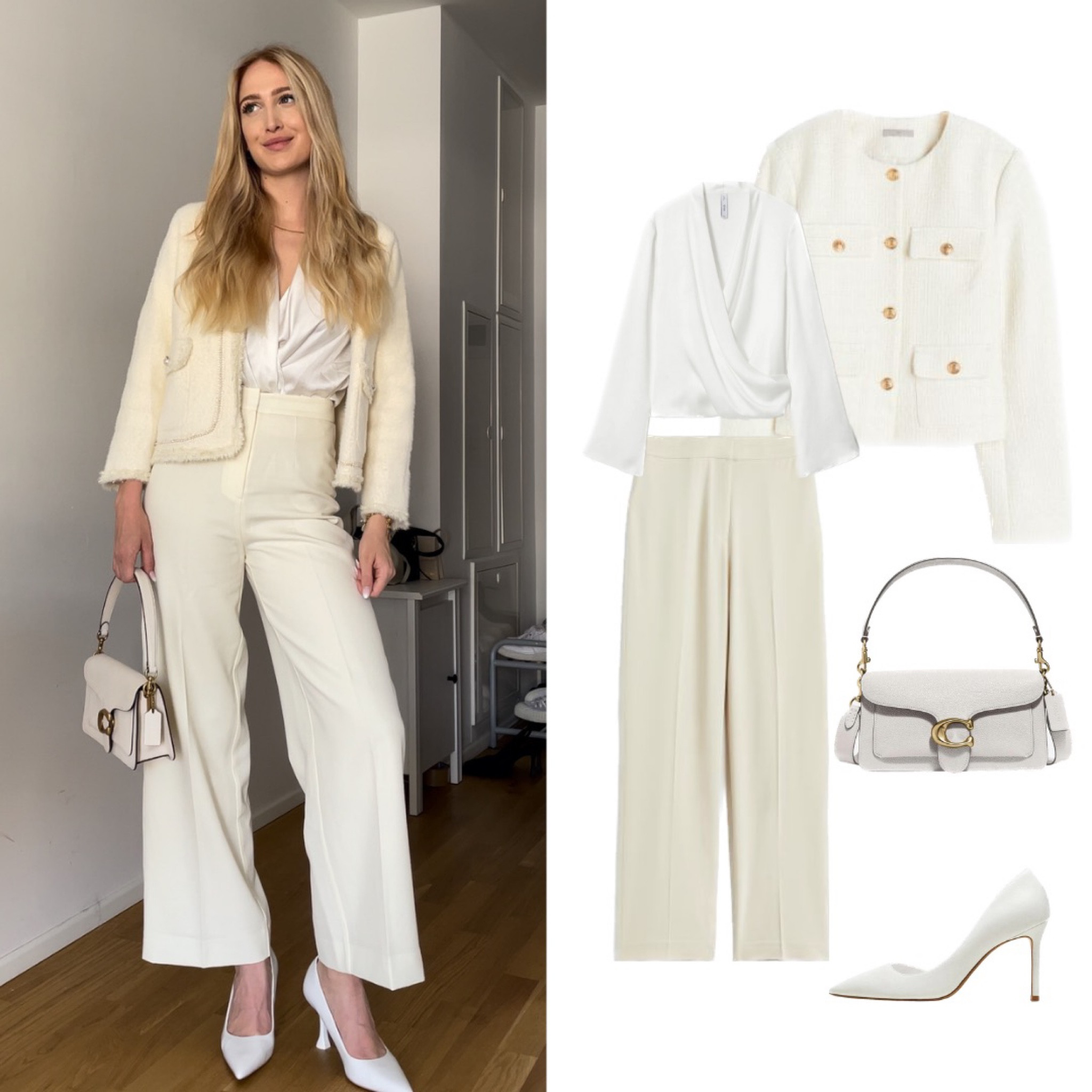 beige 🤝🏼 white 

#outfitinspiration #ootdstyle #whitepants



#LTKSeasonal #LTKstyletip #LTKeurope