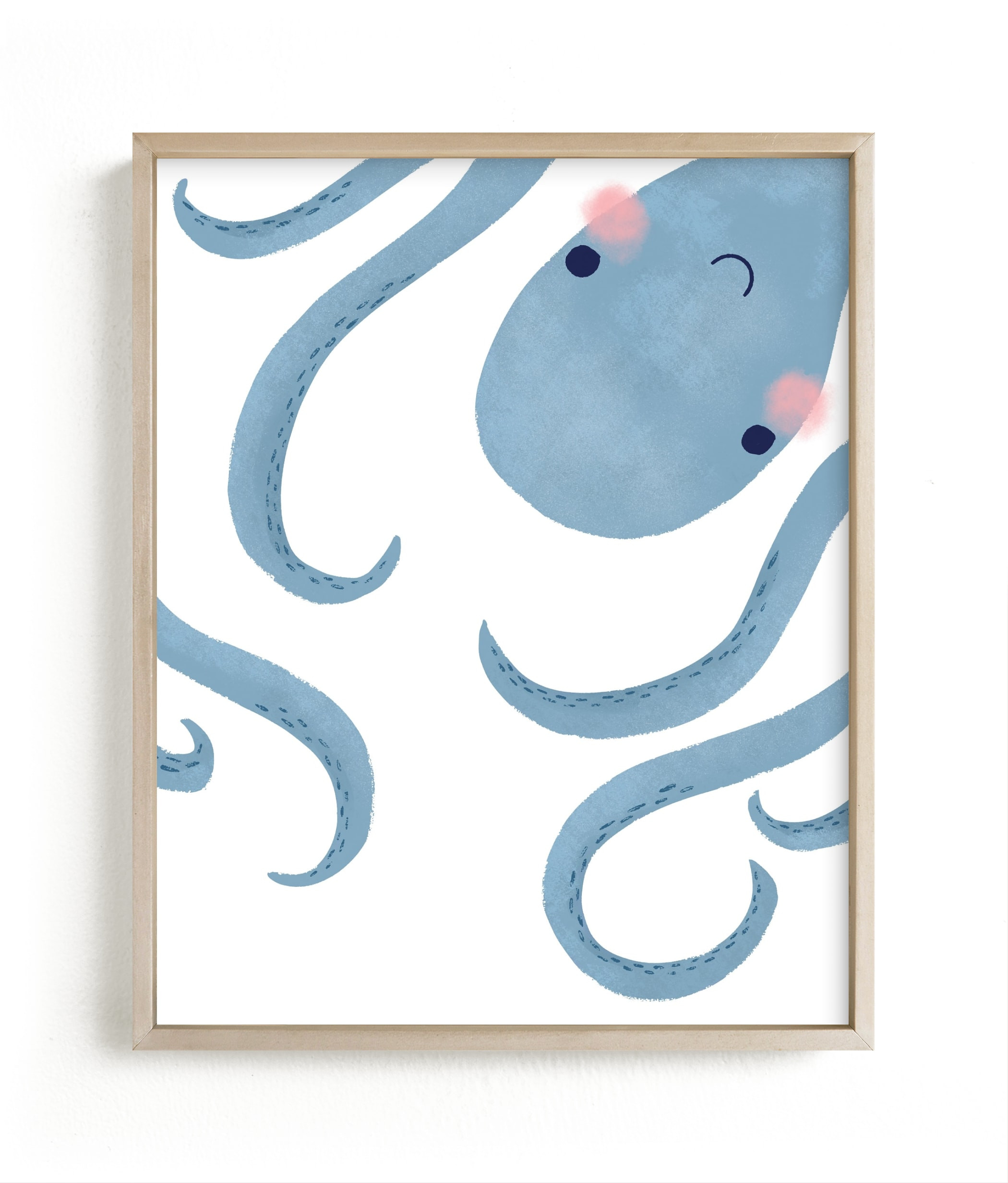 "Little Septopus" - Kids Open Edition Non-custom Art Print by Jackie Crawford. | Minted