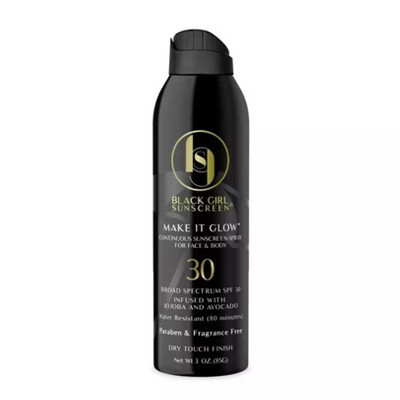 Black Girl Sunscreen Make It Glow Sunscreen Spray - SPF 30 - 3oz | Target