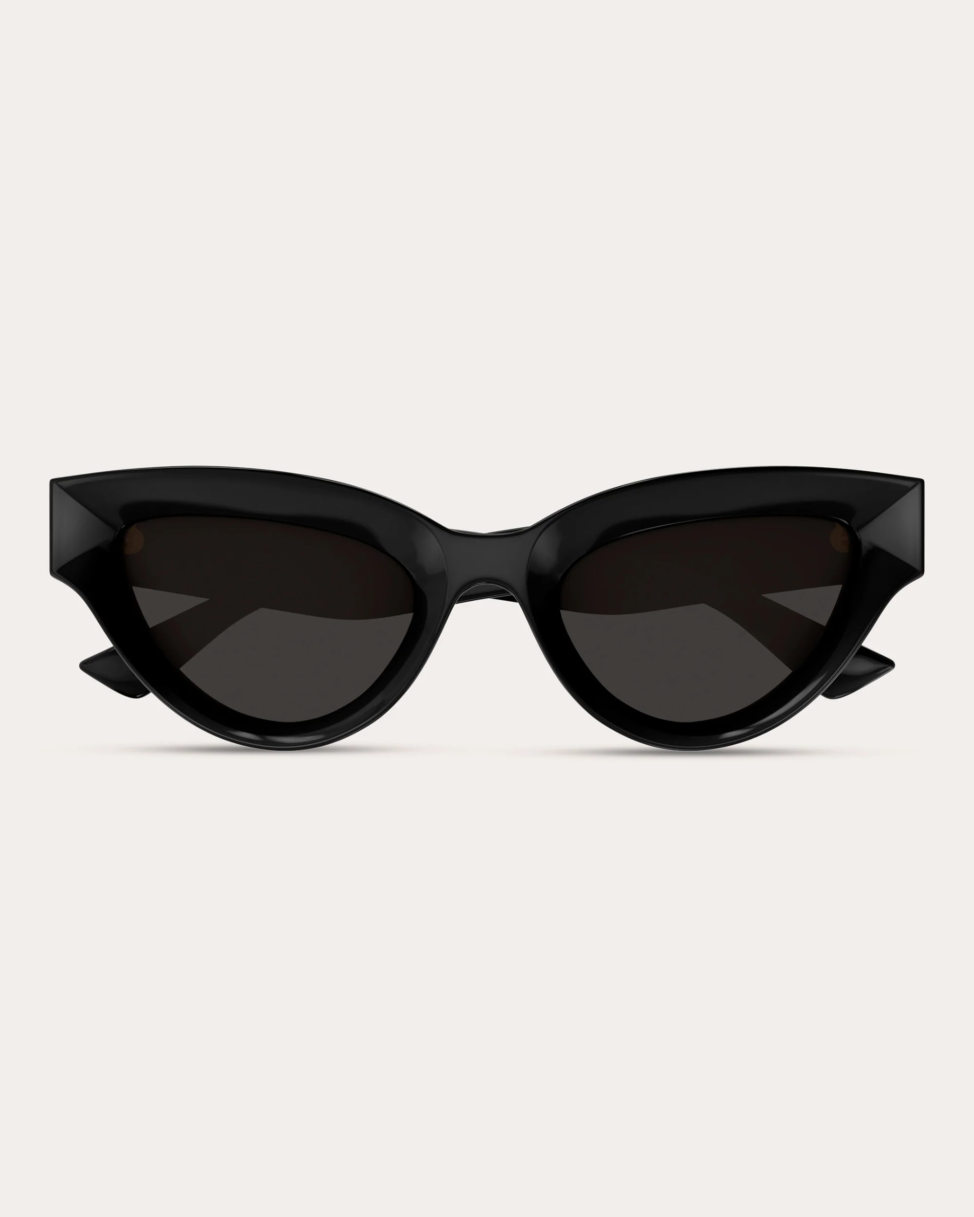 Bottega Veneta Women's Edgy Cat-Eye Sunglasses in Shiny Black | Olivela