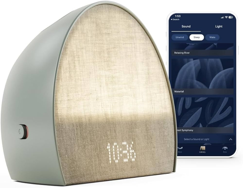 Hatch Restore 2 | Sunrise Alarm Clock | Sound Machine | Bedside Dream Machine | Smart Light | Whi... | Amazon (US)