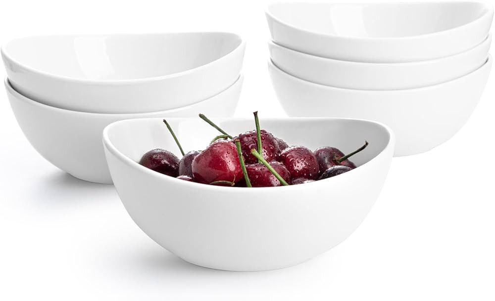 Sweese 6 Inch Porcelain 18 oz Bowls Set of 6, for Soup | Cereal | Fruits | Rice - Microwave, Dish... | Amazon (US)