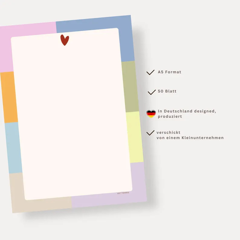 Notizblock A5 To-Do Liste, Einkaufszettel, Lernblock Geschenk für Freundin Büro Dekoration | Etsy (Global)