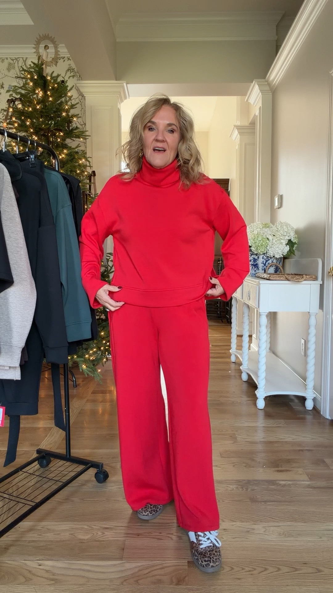 Gifts for her!  Brought this set with me  
Get your orders in! 
Track pants size medium petite 
Turtleneck size medium 

 #LTKOver40 #LTKTravel

#LTKGiftGuide