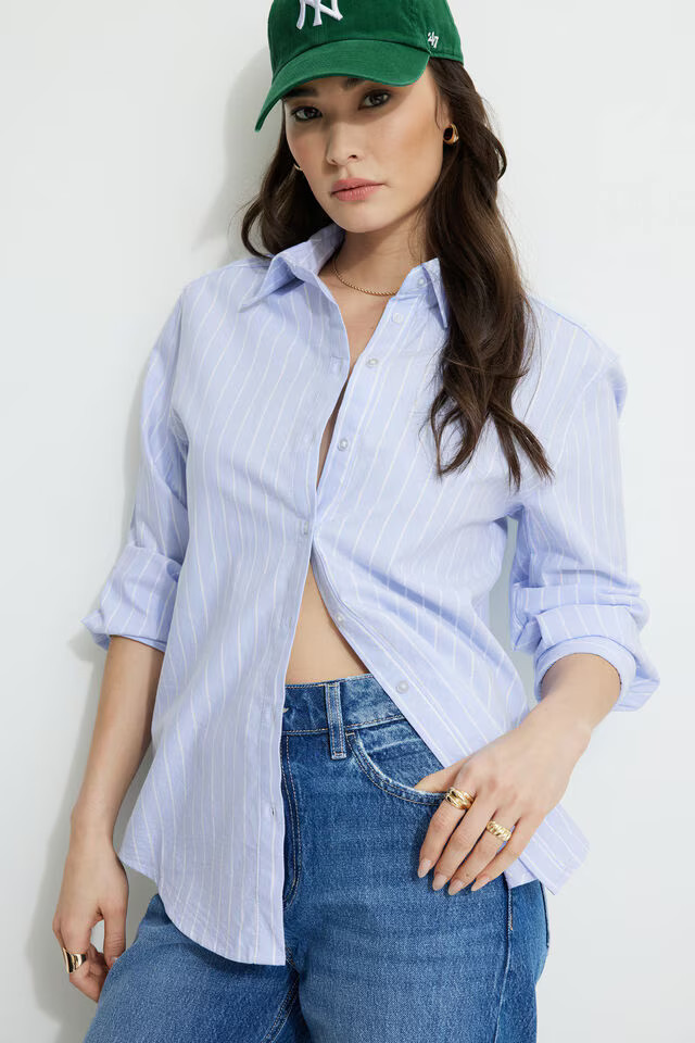 Sutton Striped Shirt | Dynamite Clothing