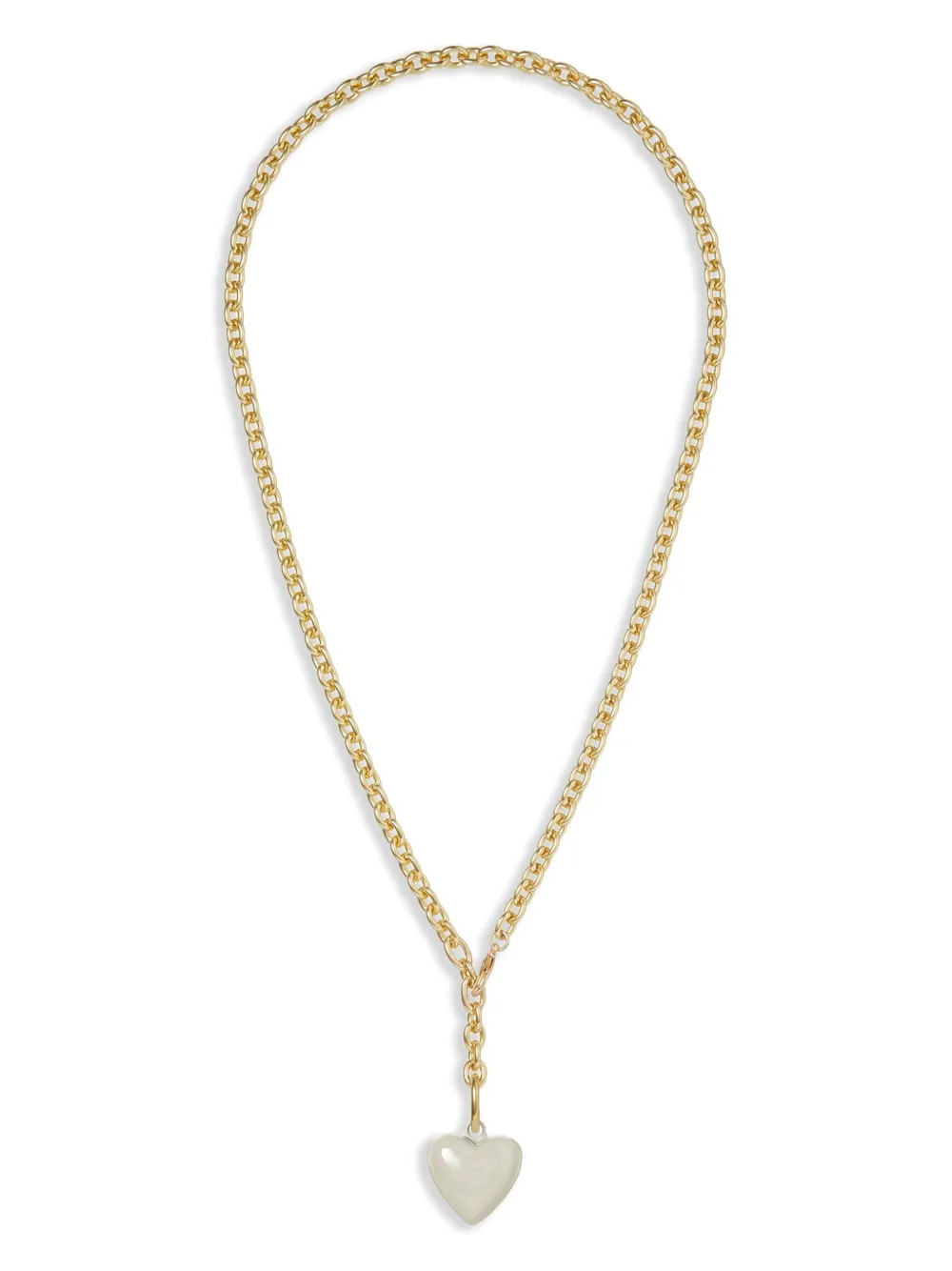 Roxanne Assoulin The Mini Puffy Heart Necklace | Neutrals | FARFETCH | Farfetch Global