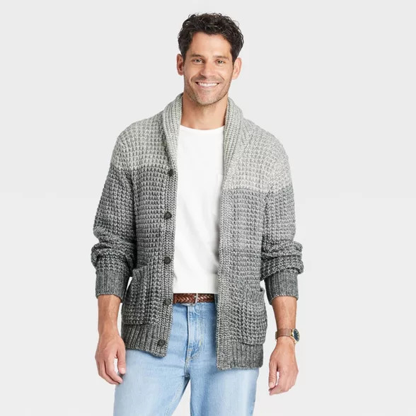 Men's Regular Fit Collared Cardigan - Goodfellow & Co™ | Target