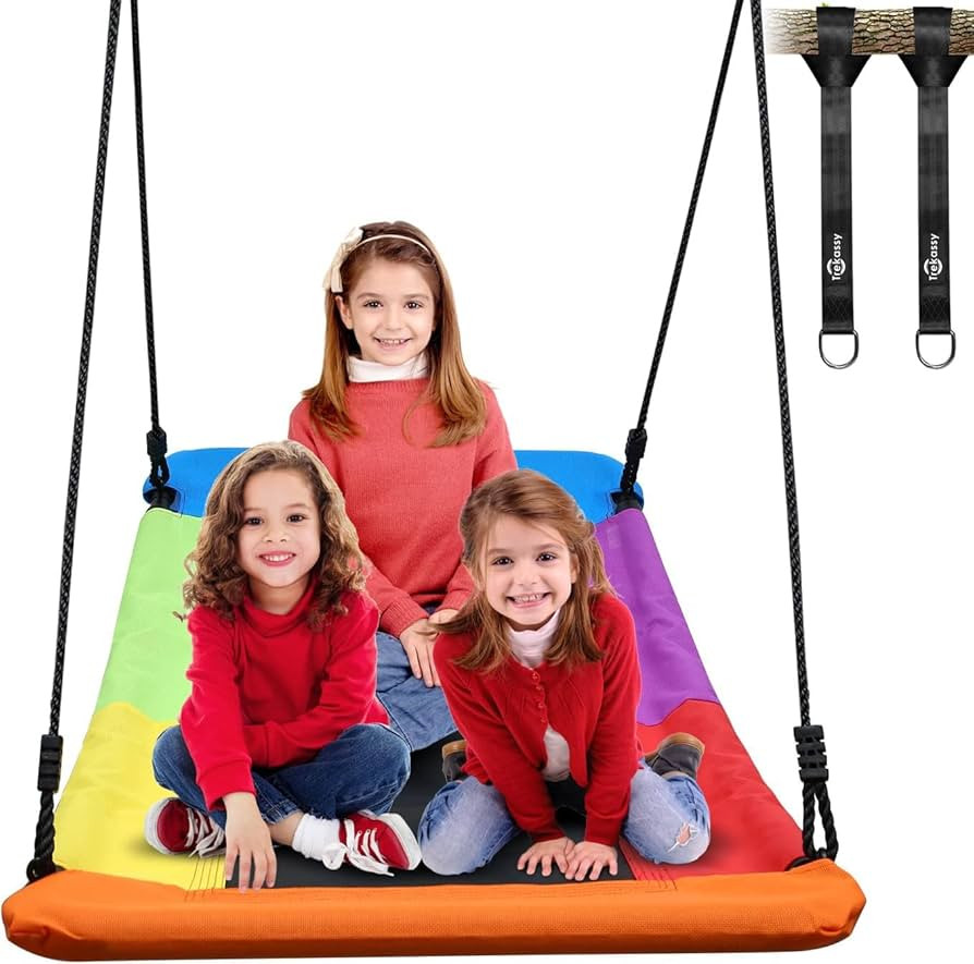 Trekassy 700lb Giant 60" Skycurve Platform Metal Tree Swing for Kids and Adults Wear- Resistant w... | Amazon (US)
