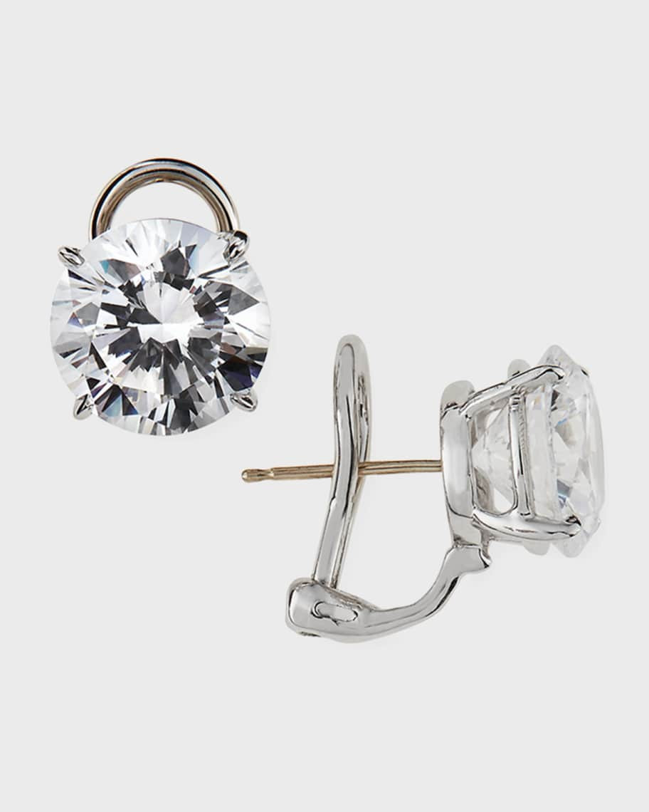 Fantasia by DeSerio CZ Round Stud Earrings, 10.00 TCW | Neiman Marcus