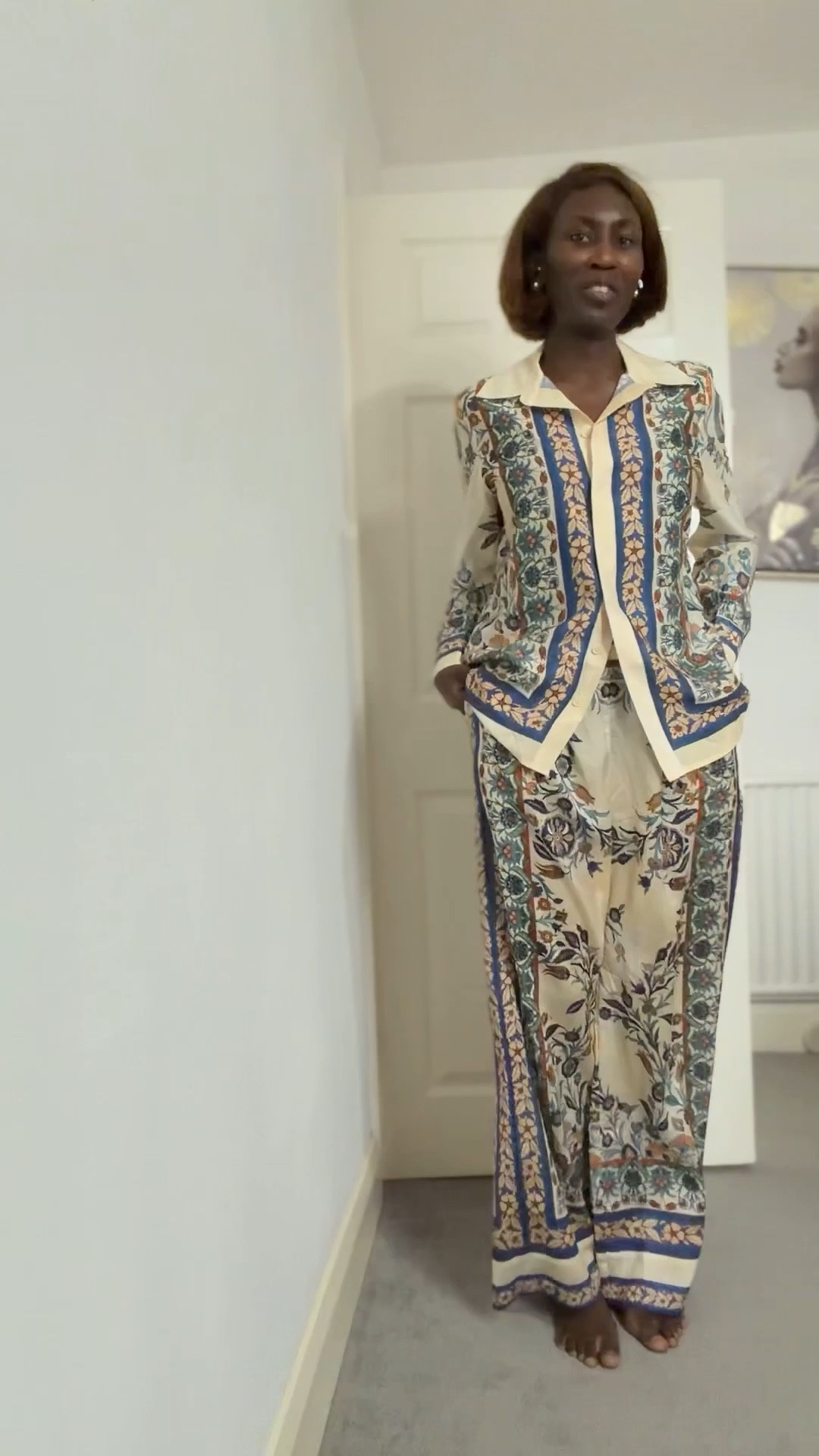 The set,,fits true to size 
Style for airport, work from home, school pickup, vacation style 

#LTKspring #LTKstyletip #LTKunboxing