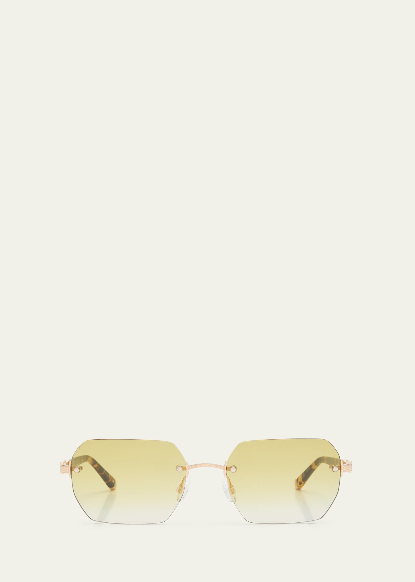 Barton Perreira Men's Jude Rimless Rectangle Sunglasses | Bergdorf Goodman