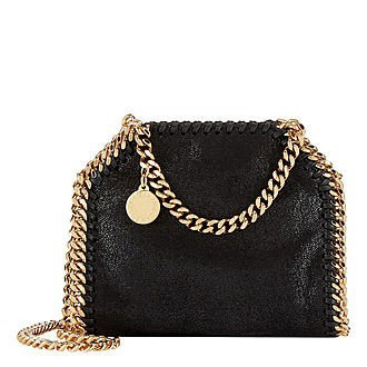 STELLA MCCARTNEY Falabella Mini  Crossbody Bag - Black | Brown Thomas (IE)