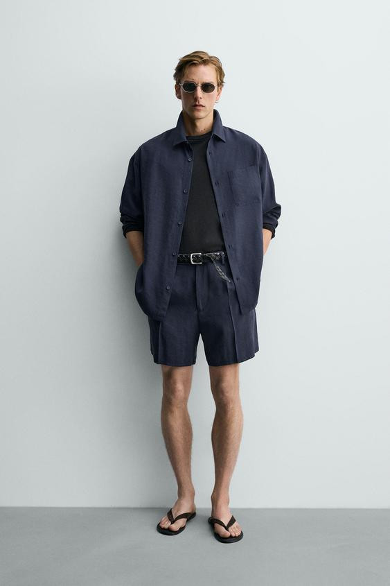 Zara - Soft Flowy Shirt - Black - S - Man | Zara US