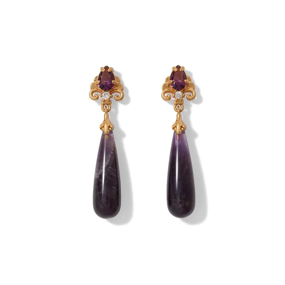 Turkish Amethyst Drop Earrings | The MET