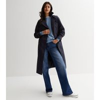 Women's Navy Belted Trench Coat New Look | New Look (UK)