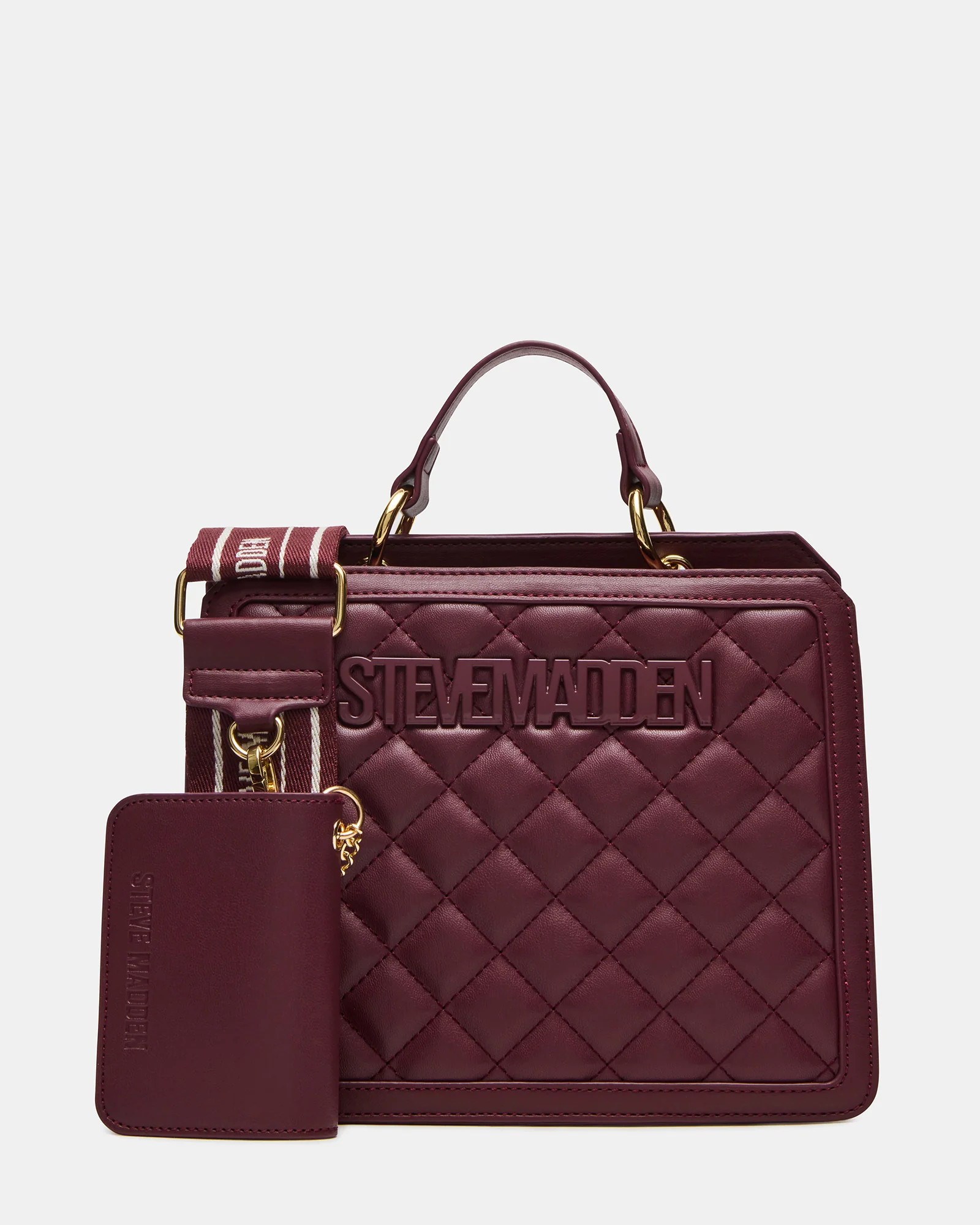 Steve Madden Women's Evelyn Bag Quilted - Bloodstone - Synthetic | Steve Madden (US)