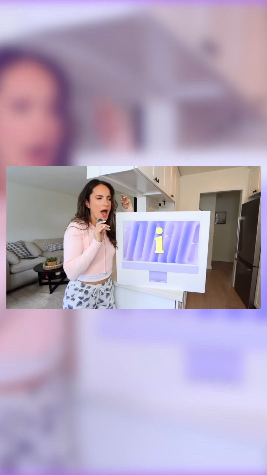 She’s baaaackkkk 🖥️💜 my PURPLE m4 iMac unboxing video just went live!! It took a while but it was so worth the wait. Little adrienne is crying and so grateful for the opportunities to work with my DREAM brand. 

no better way to break my youtube dry spell than an @apple unboxing 🙏🏼

#m4imac #imac #techunboxing #appleunboxing #aestheticdesksetup #unboxing #purpleimac