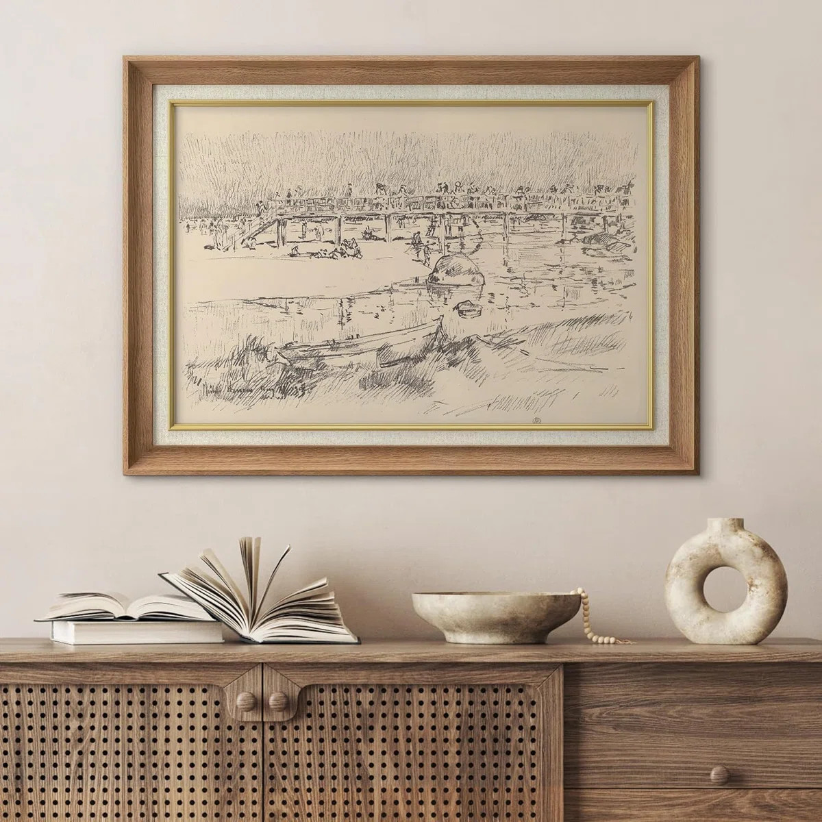 Rustic Sketch " Sketch Rustic Country Landscape " | Wayfair North America