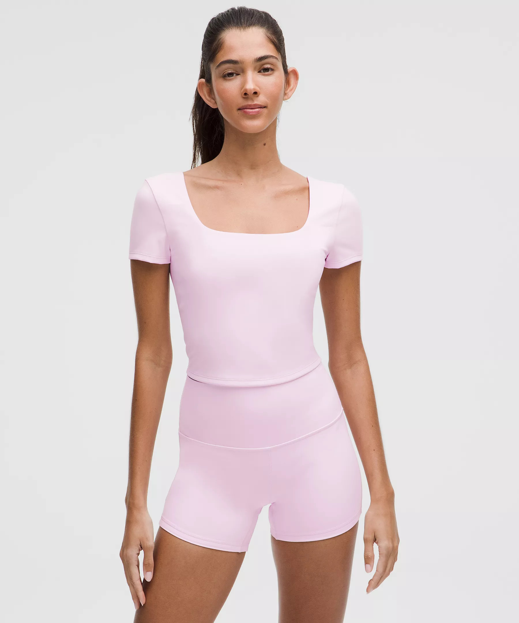 Wunder Under SmoothCover Square-Neck T-Shirt | Lululemon (US)