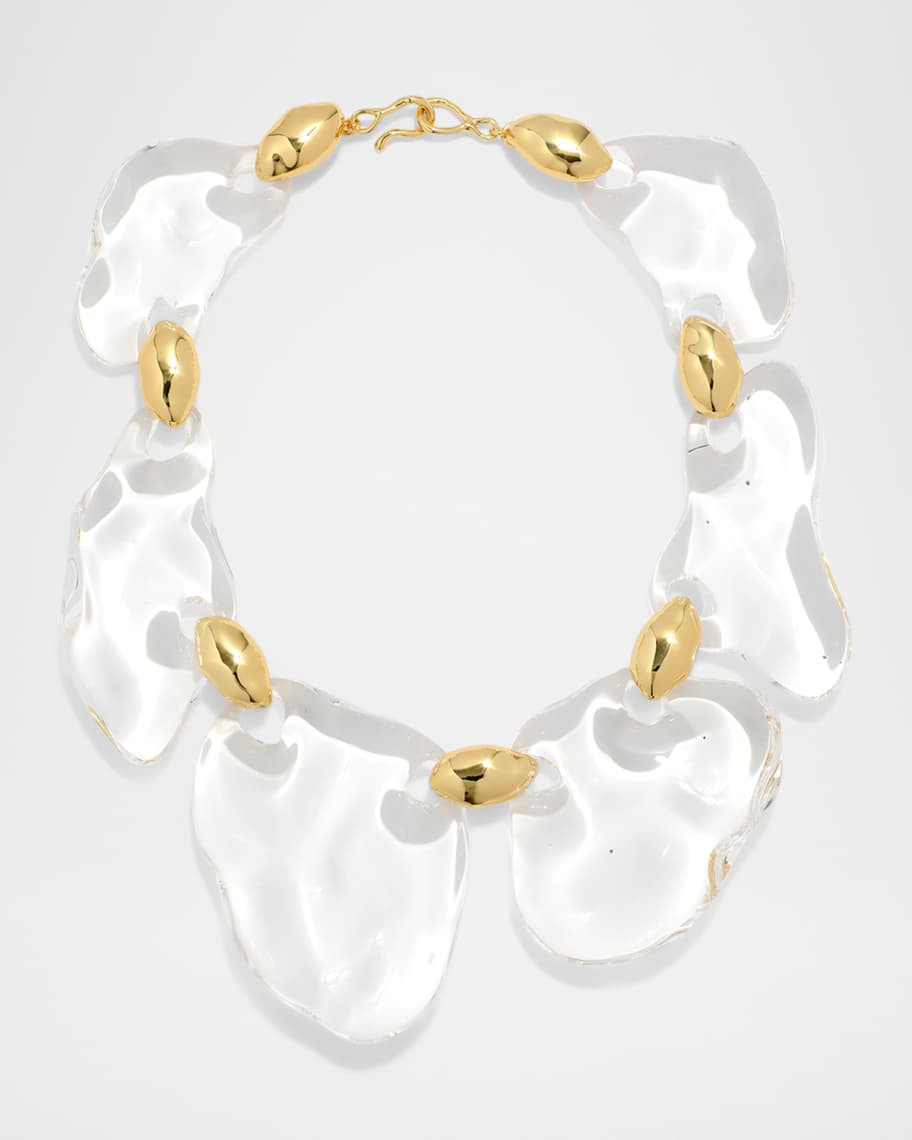 Alexis Bittar Liquid Lucite Pebble Necklace | Neiman Marcus
