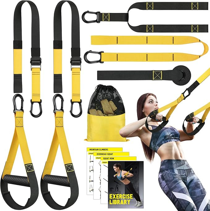 Home Resistance Training Kit, Resistance Trainer Fitness Straps for Full Body Workout, Bodyweight... | Amazon (US)