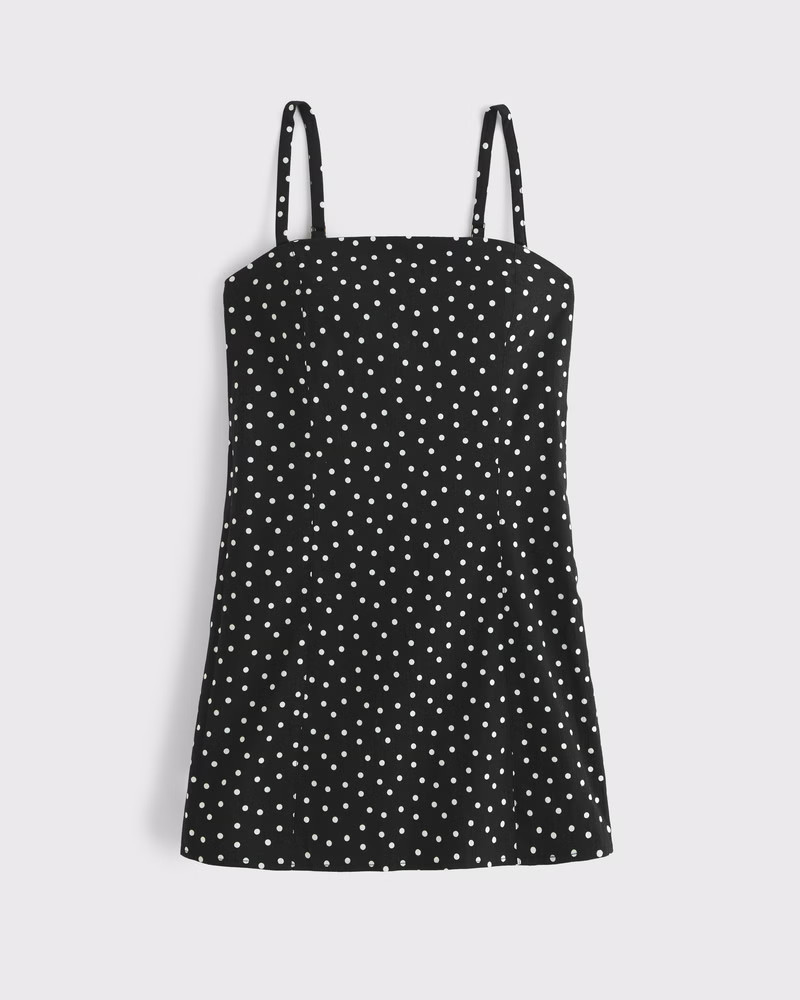 Abercrombie & Fitch Women's Bra-Free Everyday Skort in Black Polka Dot - Size XXS TALL | Abercrombie & Fitch (US)