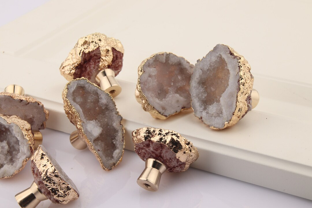 Crystal Brass Base Drawer Knob, Cabinet Knobs Dresser Knob, Cupboard Drawer Pulls, Modern Dresser... | Etsy (US)